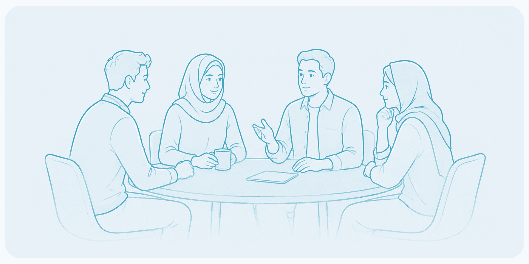 گفت‌وگوی اعضای جامعه زنجیرا برای یادگیری کنار هم